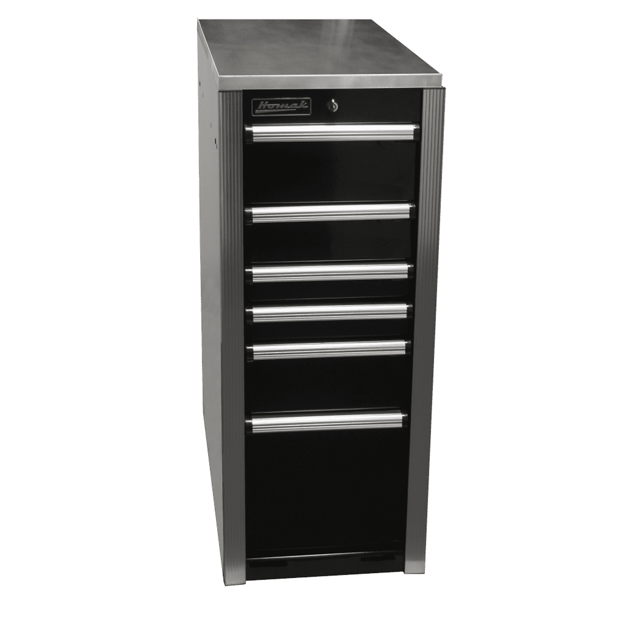 Homak, Big Dawg HXL Pro, Side Cabinet, Black, Heavy-duty 16-gauge steel, Model #HX08015061